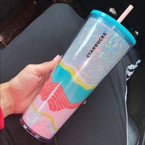Starbucks summer design 24oz cup iridescent colors